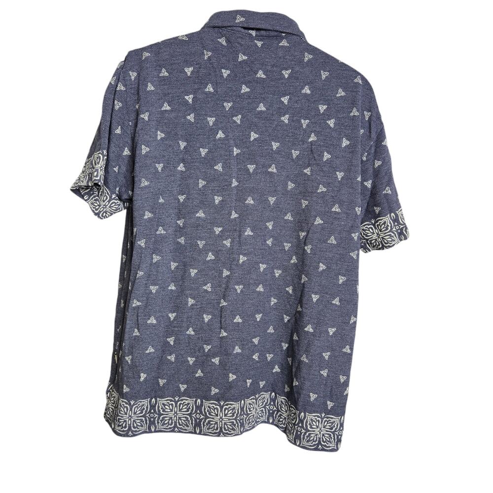 Tommy Jeans Mens Tropical Print Shirt XL Button Down Cotton Blend Shell‎ Buttons - Picture 5 of 7